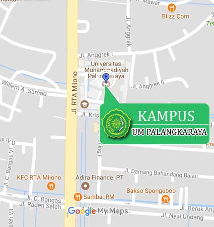Lokasi Kampus & Peta (Google Map) UM Palangkaraya Nomor